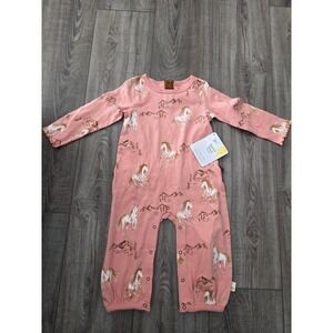 Burt's Bees baby girl romper 12 mos